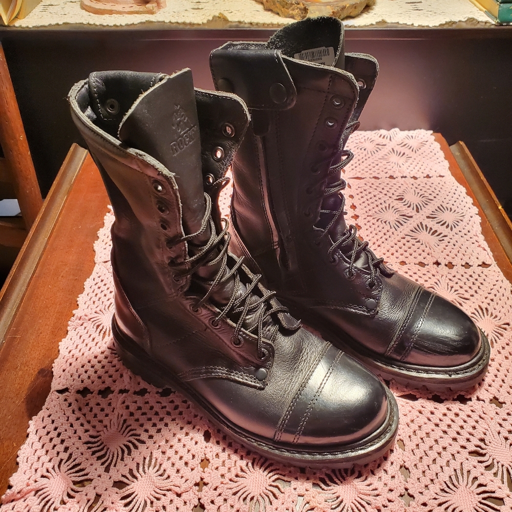 Rocky STYLE 4090 Womens 10" Paraboot w/Zipper Size US 7.5 (SEE NOTE IN DESCRIPTI